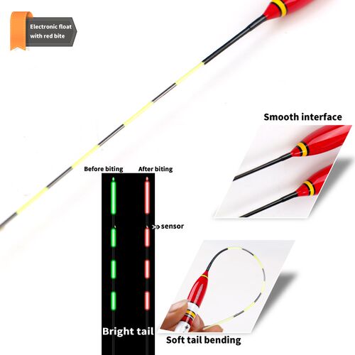 JiuYu Smart Fishing Led Light Float +Charger Fish Bite Autom