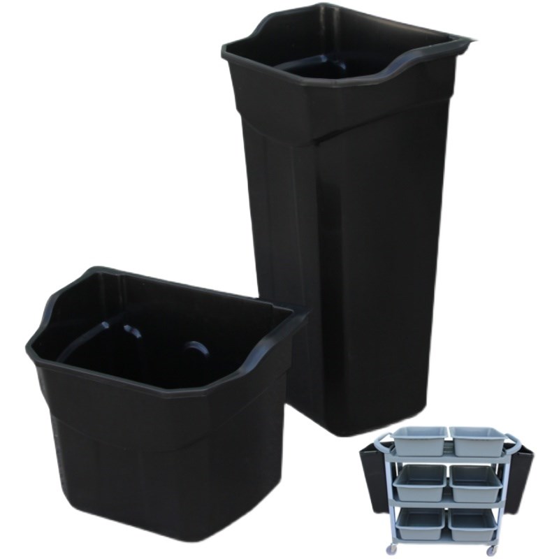 XXP4餐具收集框下栏盆收碗筐餐盆E饭店碗碟塑料长短餐车配件挂桶