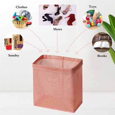 New Portable Wall Hanging Laundry Basket Underwear Socks Ba