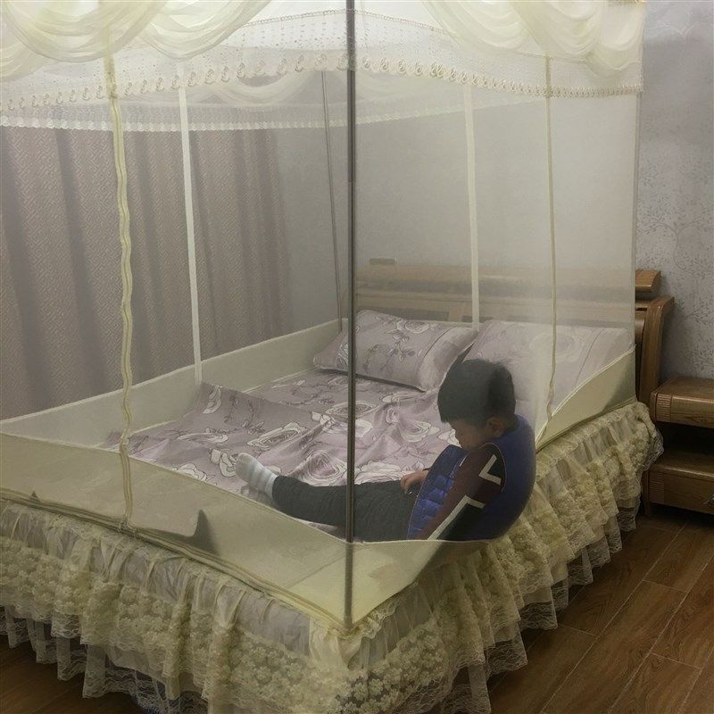 防宝宝摔掉床三四开门蚊帐1.8m宫廷方顶拉链有全底不锈钢加高2米,床上用品,蚊帐,淘宝优惠券,粉丝福利购,淘宝优惠卷