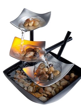 homedecor流水摆件t桌面喷泉工艺品办公室流水喷泉风水摆件代发