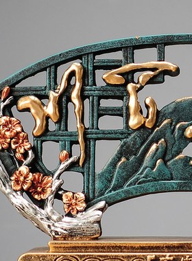 中国风茶几装饰品禅意家居客厅玄关电视柜酒柜新中式摆件货源