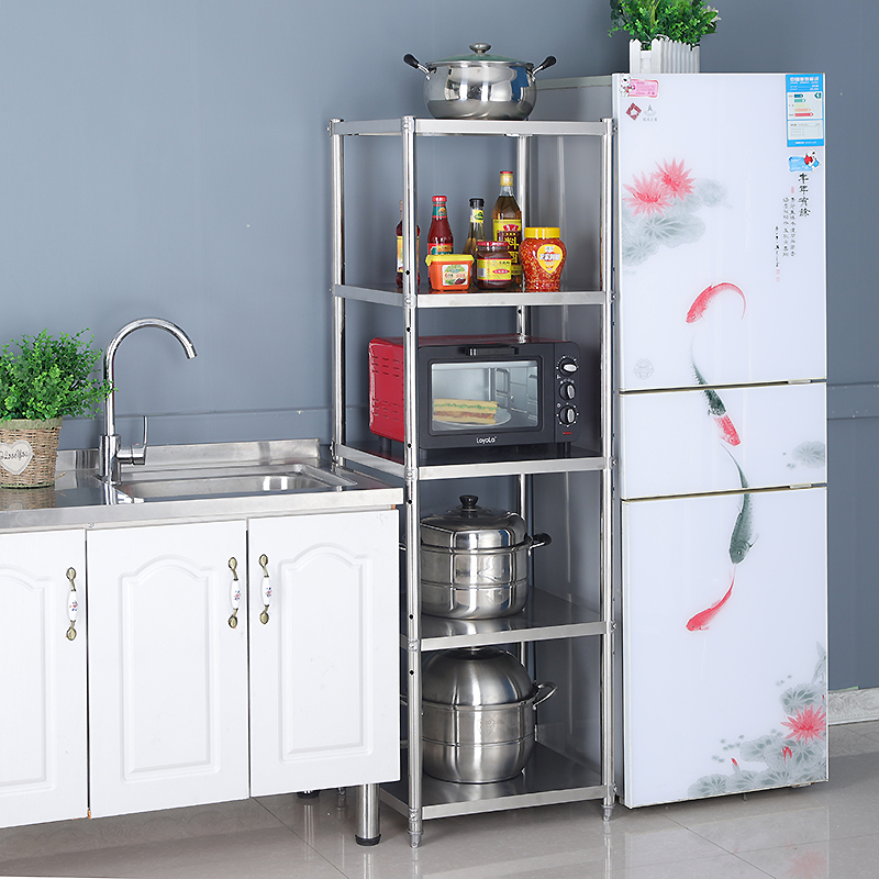 厨房置物架落地多层不锈钢夹缝收纳整理架冰箱缝隙微波炉烤箱锅架高性价比高么？