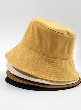 现货Summer Autumn Foldrable Bucket Hat for Women Outdoor Sun