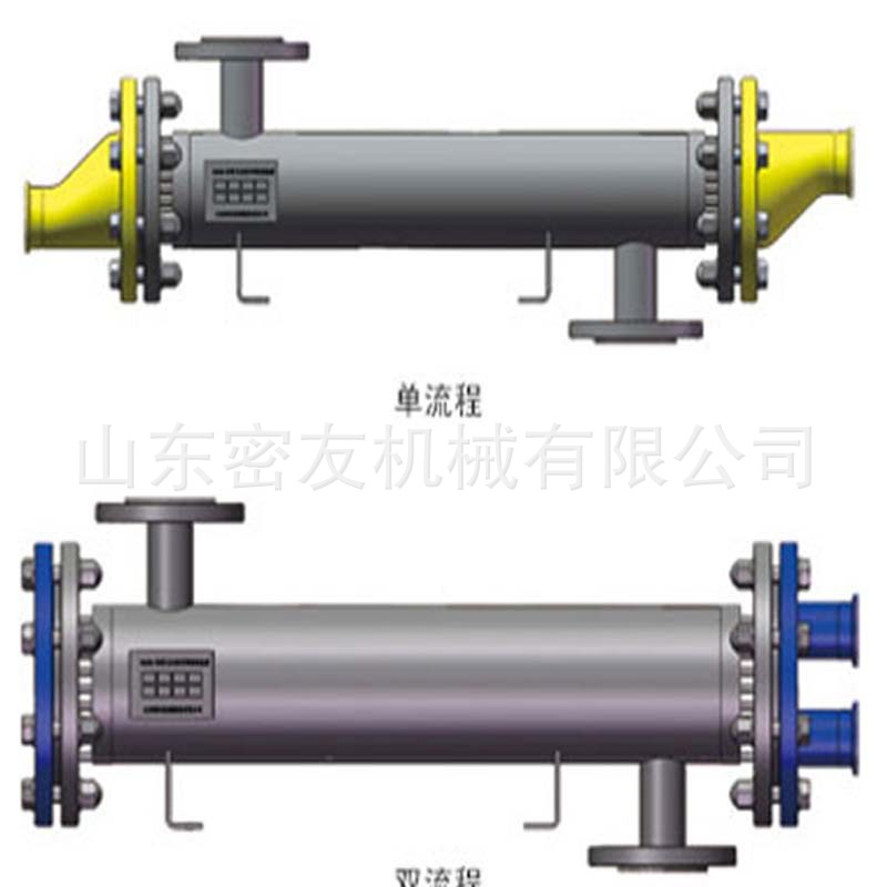 推荐可拆卸冷凝器哈氏合金双管板换热器不锈钢螺旋缠绕管壳热交