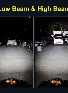 1pc 15000LM H4 BA20D LED Headlight For Motorcycle Blubs With