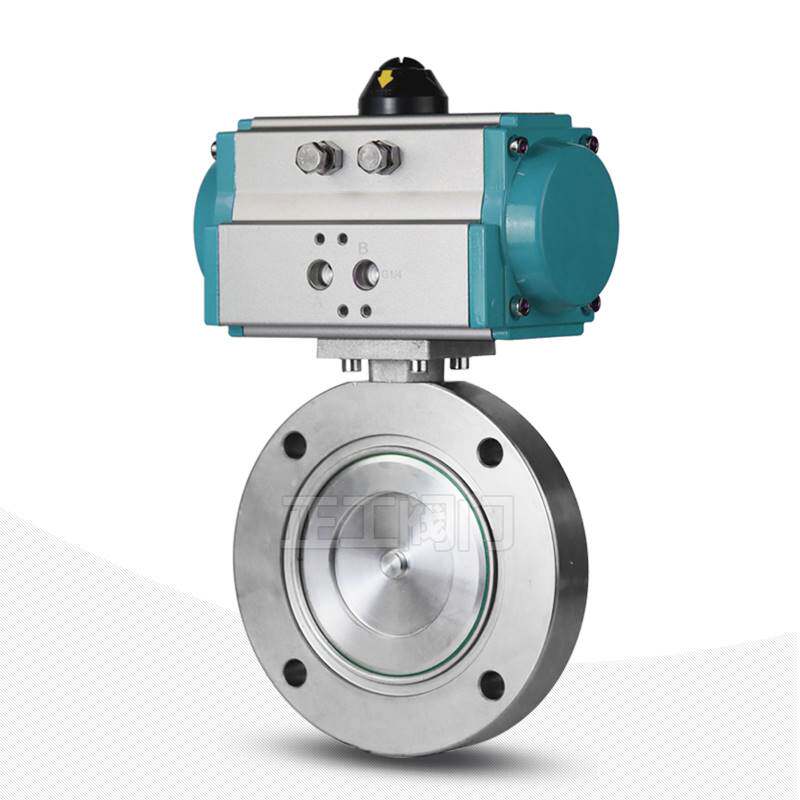 推荐giq防爆气动高真空蝶阀零泄漏负压阀304不锈钢抽真空管道调节