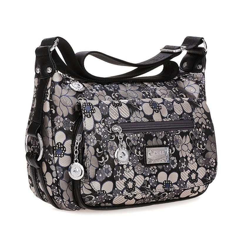 中老年妈妈女包斜挎帆布包单肩包夏季旅行单肩包牛津纺斜挎女包包