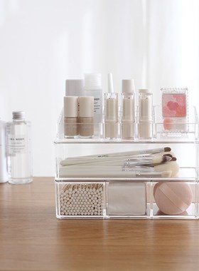 Combinable Transparent Makeup Organizer Storage Box Acrylic