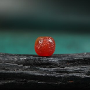 15mm天然玛瑙玉髓材质包浆风化老型珠桶珠配珠文玩佛珠多宝串配珠