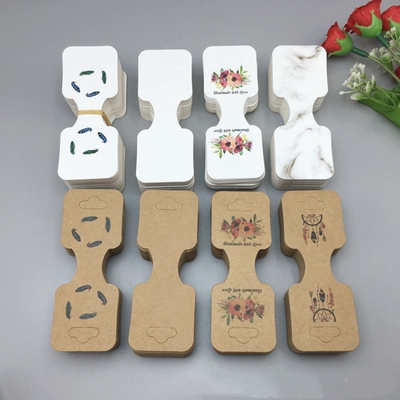 热销50pcs 9x3.5cm Necklace Display Cards Blank Jewelry Holde