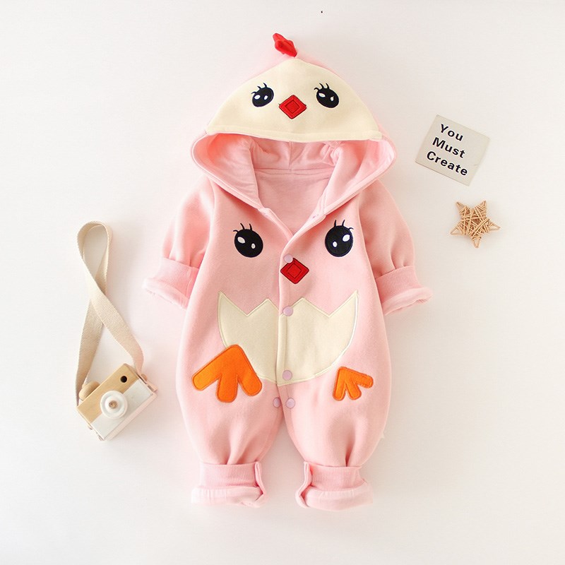 0一3个月婴儿5连体衣服6新生7春秋季1周岁女宝宝纯棉公主外出秋装