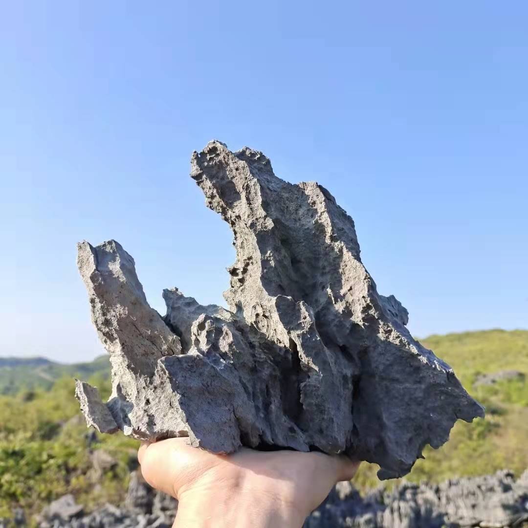 推荐盆景造景装饰青龙石苔藓天然原石假山石头大小树抱石绿植花盆