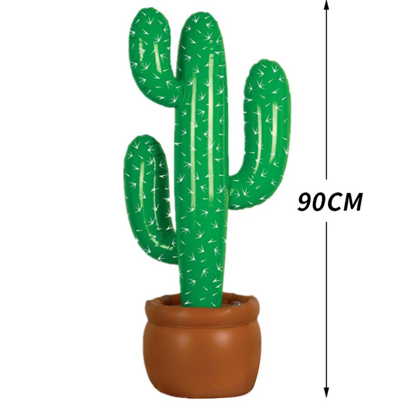 推荐90cm Huge Inflatable Cactus Potted Balloon Mexico Weddin