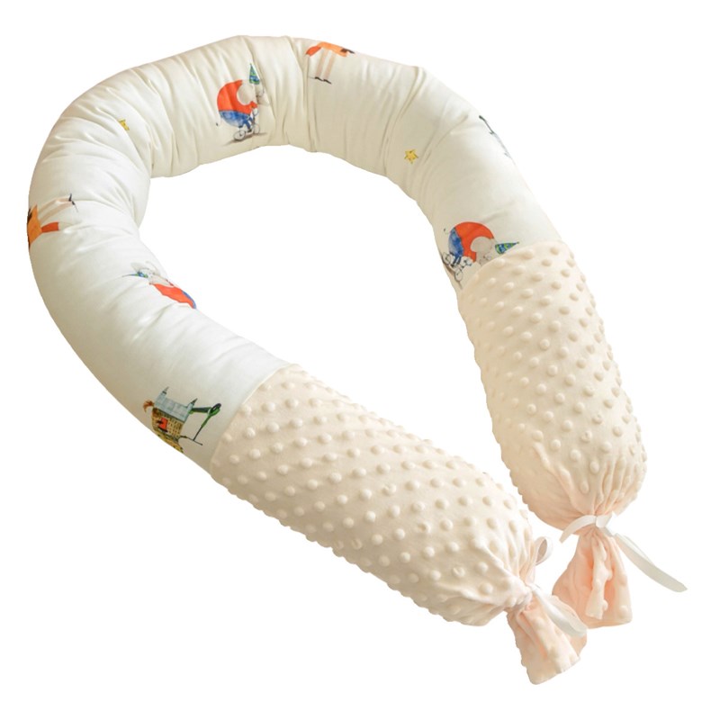 婴儿床围宝宝防摔防撞护栏挡儿童安抚抱枕新生儿床中床圆柱长条枕
