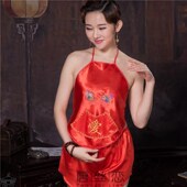 女士肚兜有口袋肚兜结婚礼物新娘古典民族中国风成人套装 内衣睡衣