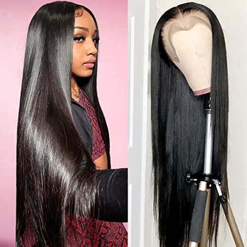 速发Straight Lace Front Wigs Human Hair 13x4 HD Lace Frontal