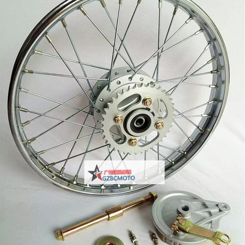 摩托车轮毂适用于CG125前后轮圈 轮网复古改装161718寸福条钢丝轮