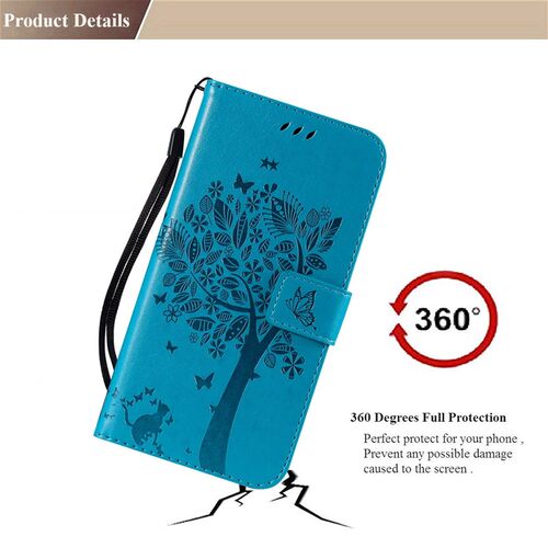 Leather Wallet Case  Samsung Galaxy Note 3 4 5 8 9 Core Gran
