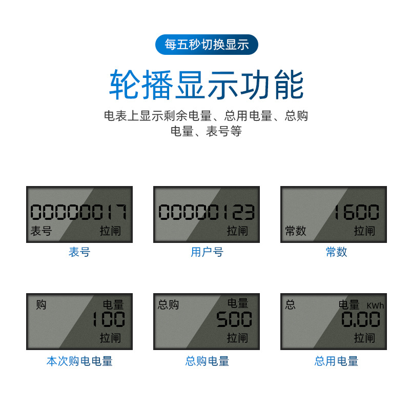 直销三相四线380V智能插卡电表100A公用井农田灌溉预X付费三相三