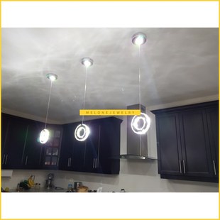 Crystal Bed Circular ring lighting LED 推荐 Restaurant Modern