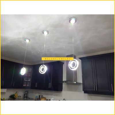 推荐Modern lighting Circular ring Crystal LED Restaurant Bed