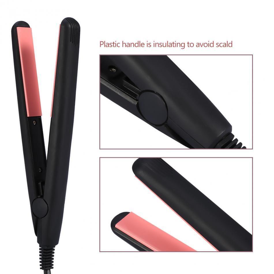 速发.Mini Portable Electronic Hair Straightener 2 Types Stra