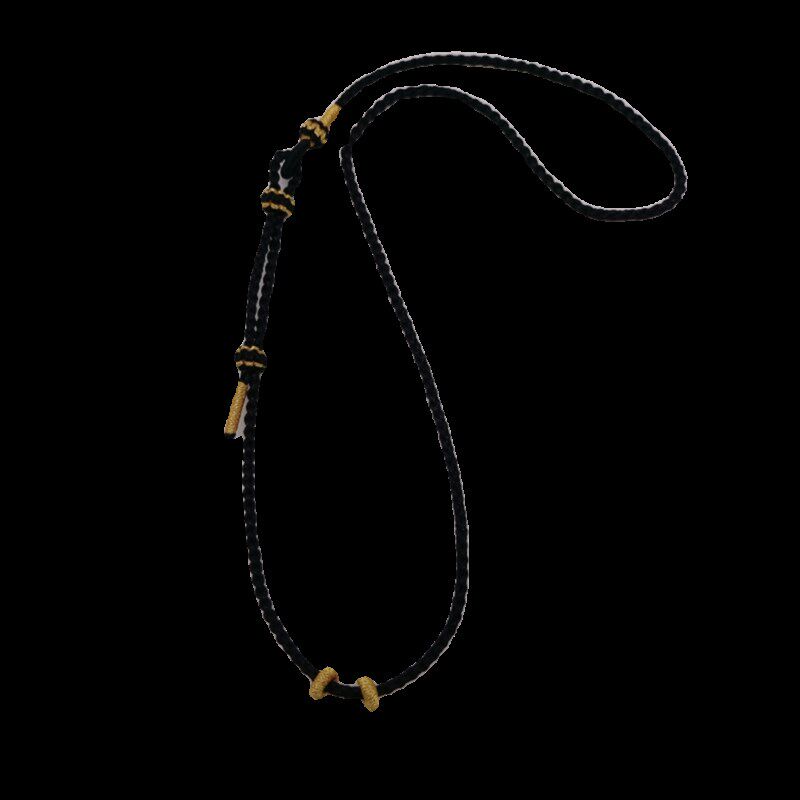 手工项链创意DIY编织绳直接穿金饰可调节项链吊坠男女款锁包挂绳