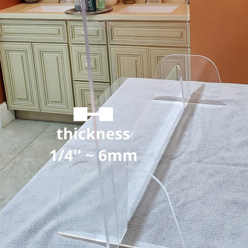 速发Completely transparent Antispray Plastic Divider Protect