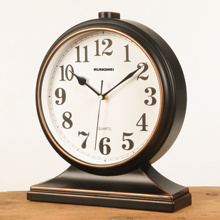 钟表摆放客厅家用大号桌面台式摆钟坐钟时尚台钟时钟摆件石英座钟
