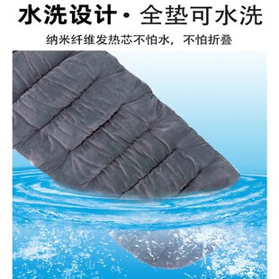 新款冬季后排汽车坐垫加热3人座三座座椅套一体长条加厚毛绒座套
