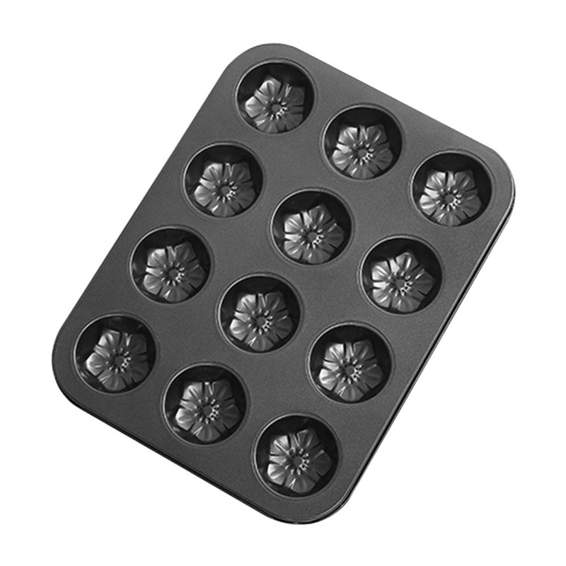 速发Non Stick Mini Fluted Tube Pan 12 Cavity Cake Mould Mold