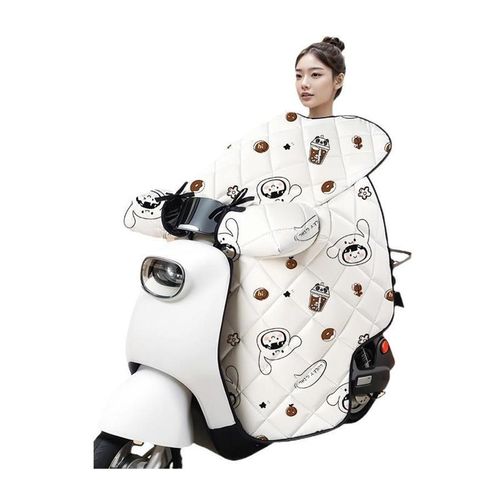 小型电动车挡风被冬季加绒加厚防水电瓶防寒防风罩电车风挡冬天款