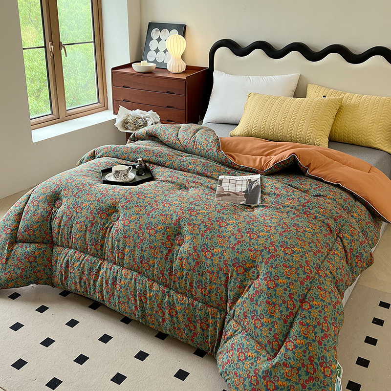 新款冬季保暖A类冬被双层纱亲肤被芯春秋款学生宿舍被子床上用品,床上用品,化纤被,淘宝优惠券,粉丝福利购,淘宝优惠卷