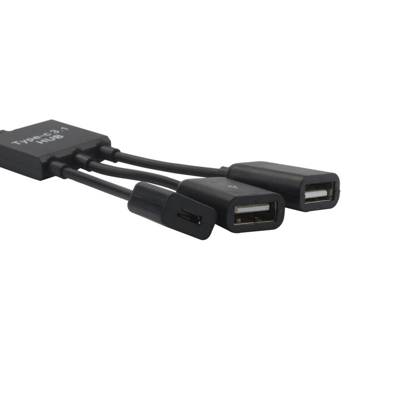 极速CARPRIE Type C Cable 3 in 1 USB C OTG Host Cable Hub Cor 包装 内托 原图主图