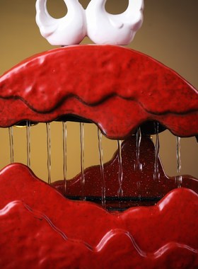 流水摆件结婚礼物新婚送新人一对创意闺蜜情人节礼品陶瓷婚庆中式