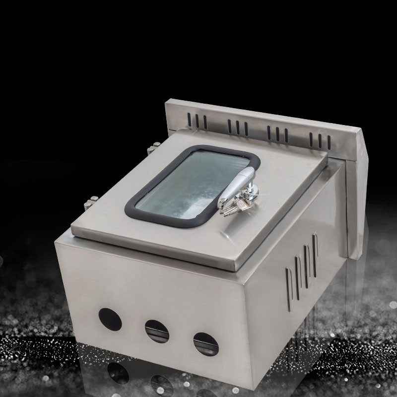 户外304不锈钢配电箱双层门仪表控制柜开关按钮箱布线防水监控箱,电子/电工,弱电布线箱,淘宝优惠券,粉丝福利购,淘宝优惠卷