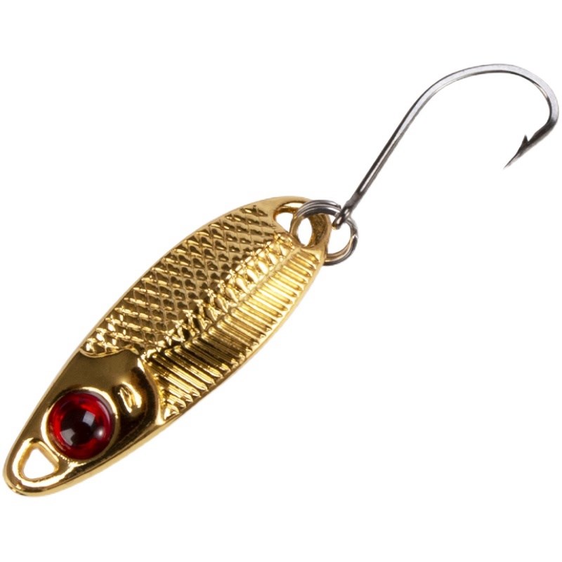 平振亮片单钩马口k路亚饵勺型钓小翘嘴罗非虹鳟鱼专用金属微物假