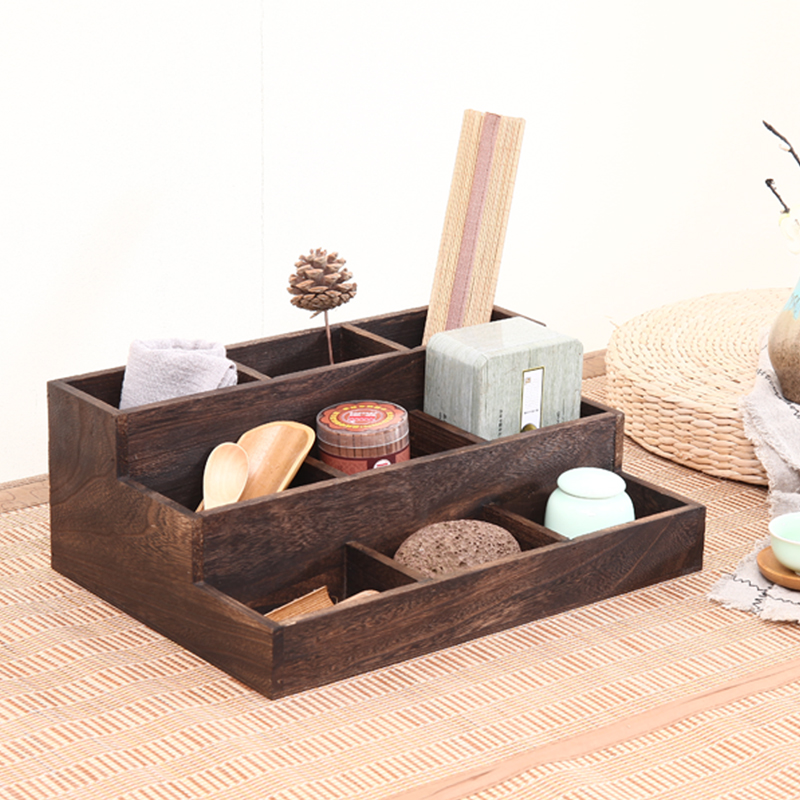 9QXC实木茶杯架多宝阁置物架收纳柜功夫博古架茶壶架茶宠茶具配件