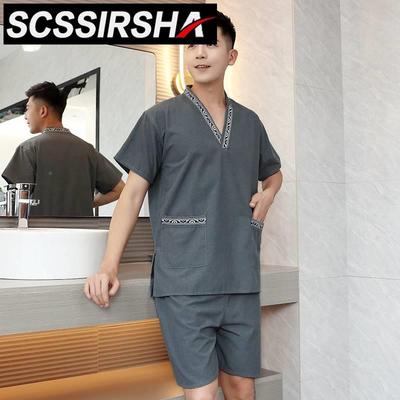 *贡麻汗蒸服女纯码洋l气大16595220男款200拿斤桑服家居按摩洗浴