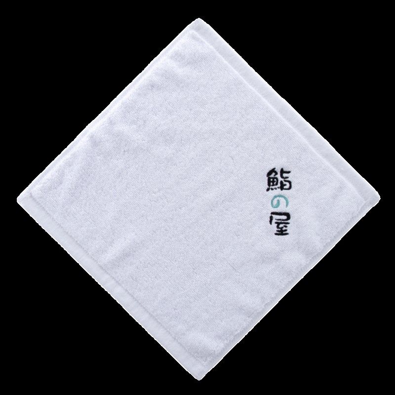 定制毛巾印logo刺绣饭店白毛巾小方巾酒店厨房白色料理店擦手