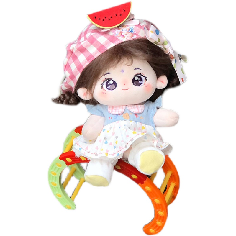 【现货】草莓宇宙 聪明p薯棉花娃娃 20cm裸娃炸毛崽崽玩偶公仔女