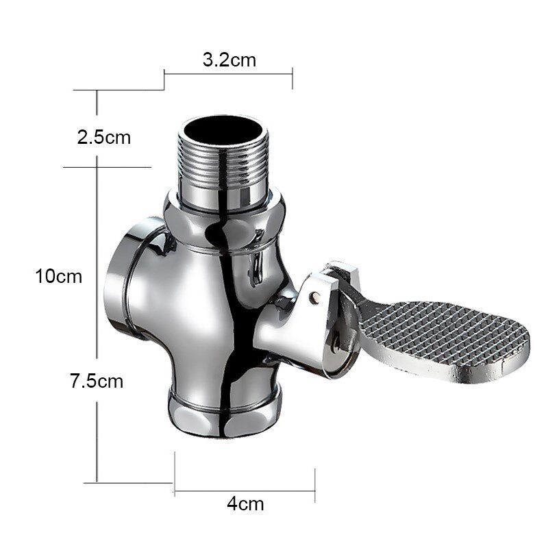 Bathroom Tet rinal Flush Valve Flushing Pedal Foot Pressing