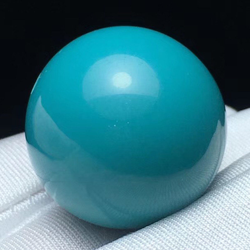 工厂销天然原矿绿松石散珠化料单B颗圆珠子多宝手串佛珠星月菩提