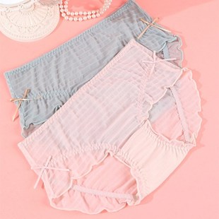 Panties Seamless 极速Women Silk Briefs Ice Mid Rise Underw