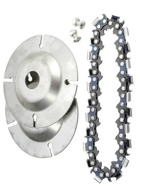 4 inch Wood Carving Disc and Chain 22 Tooth Grinder Disc Fin