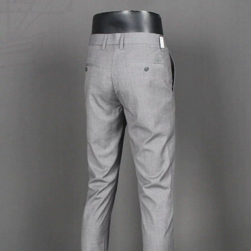 ~专柜品质!高端商务休闲裤男士夏季薄款修身长裤直筒西裤