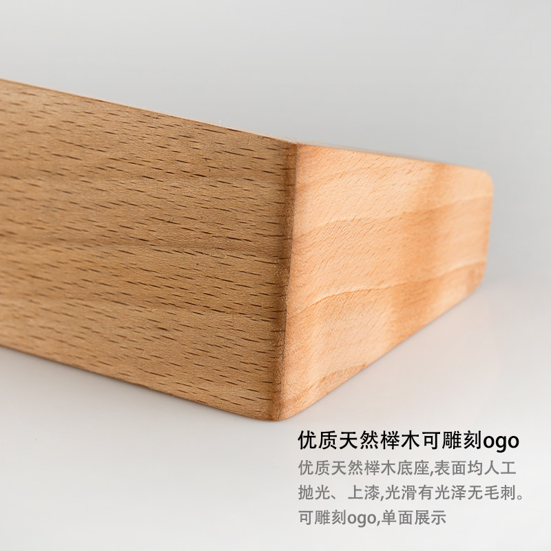 速发U形高档原木台签a4亚克力台卡架A5展示牌立牌桌牌广告价目表