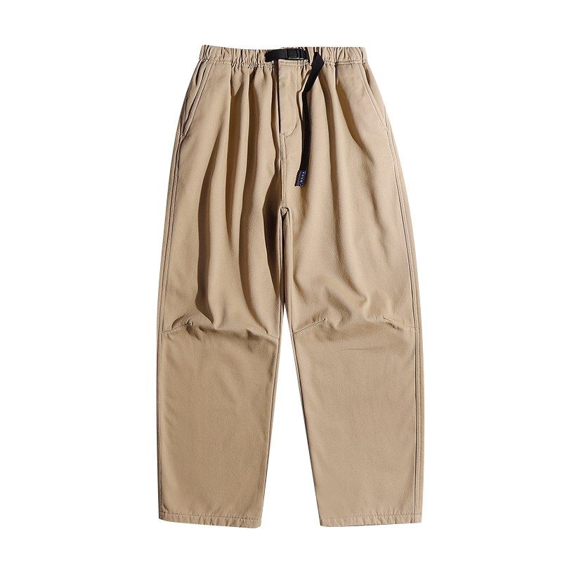 「直筒加绒」冬季日系阔腿裤长裤男宽松保暖青少年战术扣带工装裤,男装,休闲裤,淘宝优惠券,粉丝福利购,淘宝优惠卷