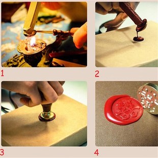 Stamp wax leaf sealing Custom B18 Seal Wax pattern Pine New